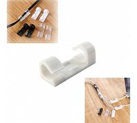 60 Pcs Home Essentials Finisher Wire Clamp, Self-Adhesive Cable Clips Organizer, Finisher Wire Clamp Wire Organizer (White)