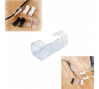 60 Pcs Home Essentials Finisher Wire Clamp, Self-Adhesive Cable Clips Organizer, Finisher Wire Clamp Wire Organizer (Transparent)