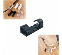 60 Pcs Home Essentials Finisher Wire Clamp, Self-Adhesive Cable Clips Organizer, Finisher Wire Clamp Wire Organizer (Black)