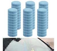 60 Pcs Lave Glace 4L concentré en Pastille, Rondelles Effervescentes pour Voiture Comprimé Verre de Pare-Brise Pastilles de Nettoyage Concentrées Verre Équivalant à 80 litres de Produit (2, Blue)
