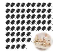 60 PCS Patin Chaise en Feutre avec Clous, Ø22mm Protection Pied de Chaise, Patins pour Meubles, Patins en Feutre à Vis, Patins pour Chaises sur Parquet Stratifié, Protège Pieds de Chaises