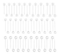 60 Pcs Porte Photo Sur Pied,Porte Photo, Porte Photo Pince, Tige Porte Photo, Porte Photos, Pinces Photo, Photo Clip, Porte Photo Rond, Porte Photo Mémo Cercle, Coeur, Fleur 20 Chacun