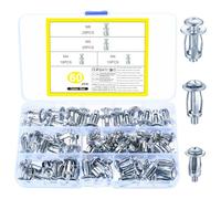 60 Pcs pour Cheville Placo Charge Lourde, M4 M5 M6 Cheville Brique Creuse, Chevilles à Cavité, Cheville Parpaing Creux, Cheville Expansion de Métallique, Ancrages pour Plaques de Plâtre Tôle de Fer