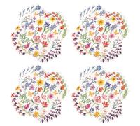60 Pcs Serviettes de Coloré doux à Motif Fleur Jetables, Serviettes Cocktail Été Fleurs Printemps Serviette de Table Papier Décoratives pour Fournitures de Fête de Dîner, Anniversaire, Mariage,33x33cm