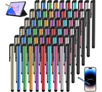 60 Pcs Stylus Pen for Tablet - Compatible with All Tablets, Smartphones, iPad, iPhone, Samsung, Windows - Touch Stylus Pen - 10 Colors