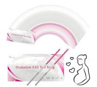 60 Pcs Test D’Ovulation Test Ovulation Bandelette Sensibilité Jusqu'à 25mui/ml Convient Aux Femmes Qui Souhaitent Concevoir Aide à Déterminer Le Moment Optimal pour Concevoir