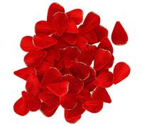 60 PÉTALES VELOURS PAILLETTES 3X5CM ROUGE