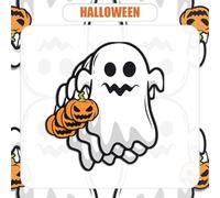 60 Pezzi 2 Strati Halloween Tovaglioli di Fantasma, Tovaglioli da Cocktail Usa e Getta con Ghost Tovaglioli Decorazione Carta per Vacanza Pranzo tè Festa Forniture