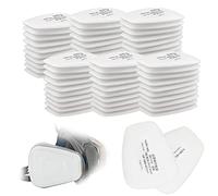 60 pièces 5N11 Rechange Filtres, Coton Cartridge pour 3 M 6000/6200/7502/6800/7501/FF402 Blanc