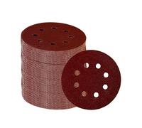 60 Pièces 8 Trous 5 Pouces Disques De Ponçage Crochet Et Boucle 60/100/180/240/320/400 Grain Papier De Verre Assortiment Pour Ran Orbital Sander