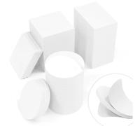 60 Pièces Adhesif Double Face Extra Fort Mousse, Tampon Adhésif double face, 3M Pastille Adhesive Double Face Imperméables pour la Maison, Bureau, Carré & Ronde & Rectangulaire