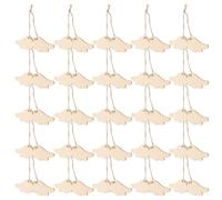 60 Pièces Ailes D’ange en Bois Soi-même, Décor Mural | Surface Lisse, Finition Vierge et Grain , Corde Incluse, pour Peinture, Fêtes, Murs, Souvenirs