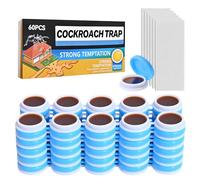 60 Pièces Anti Cafard Piege Gel Cafards Produit Puissant Professionnel Piège Blattes Meilleur, pour Exterieur Interieur, Efficace Jusqu'à 60-90 Jours, Idéal pour Utilisation La Maison et en Cuisine