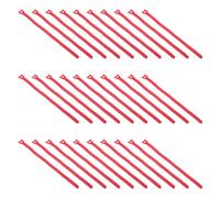 60 Pièces Attaches de Guirlande de Noël en Polyester, Réglables | Fermeture Autoagrippante Double Face, Côté Velours Non Adhésif, pour Rampe, Décor Festif, Câbles