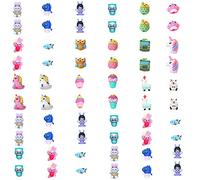 60 pièces au hasardProtège-crayons en carton, Coiffes de stylo en silicone pour animaux Coiffes de stylo pour Fournitures pour la rentrée scolaire des enfants Styles aléatoires