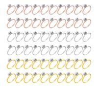 60 Pièces Bagues En Diamant, Bagues Ouvertes Réglables, Paires De Strass, Bagues De Mariée, Bagues D'Équipe De Demoiselle D'Honneur, Bagues De Fiançailles, Bagues En Diamant À Quatre Griffes