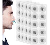 60 Pièces Bande Nasale Magnétique,Aimant Anti Ronflement,Anti Ronflement Efficace Puissant,Sans Support Magnétique, Compatible Avec La Plupart Des Bandelettes Nasales Magnétiques (Cercle Tra[Z800]