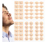 60 Pièces Bande Nasale Magnétique,Aimant Anti Ronflement,Bandelettes Nasales,Sans Support Magnétique, Compatible Avec La Plupart Des Bandelettes Nasales Magnétiques (Carré + Cercle + Éventai[Z801]