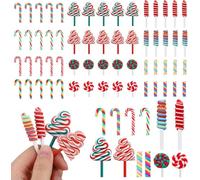 60 Pièces Bâtons de Sucre d'orge, Canne À Sucre Noel, Sucres d'orge pour Sapin, Sucres Dorge Deco Noel, Idéal pour Les Loisirs Créatifs Et La Décoration de Gâteaux