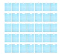 60 Pièces Bavoir Imperméable, Protection Vestimentaire, Bleu | Film Plastifié, Plastique Léger, Usage Soins à Domicile, Anti-taches, pour Personnes Âgées et Aidants
