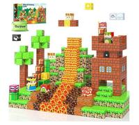 60 Pièces Bloc de Construction Magnétique, Jouet Enfant 3 4 5 6 Ans Cube Magnetique Enfant Cadeau Garcon Fille 3 4 5 6 Ans Jouets