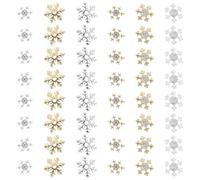 60 Pièces Breloques pour Ongles Flocons, Alliage Chic et Délicat | Application Facile, Embellissement Rapide, pour Ongles Press-on et Doigts, Fêtes et Banquet
