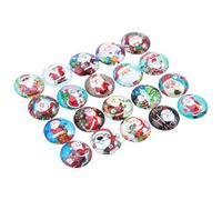 60 Pièces Cabochon Autocollant 12mm, Motif Noël | Surface Transparente à Effet 3d, pour Créations Bijoux, Compatible Collier et Bracelet, Thème Saisonnier Style Aléatoire