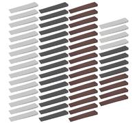 60 Pièces Cale Meuble, Cale Plastique de Meubles, Cale pour Meuble de Meubles, Cale avec Points de Rupture Intégrés pour Meubles, Table, Chaise, Placard (Noir, Blanc, Marron) (60)