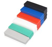 60 Pièces Cales en Plastique de 1-6 mm, Cale Plastique de Reglage 100 mm X 24 mm, Multicolores Cales de Vitrage en Plastique pour le Carrelage, L'Installation de FenêTres, le Nivellement Des Sols