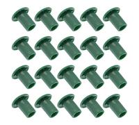 60 Pièces Capsules de Canne de Jardin Champignon Vertes en PVC