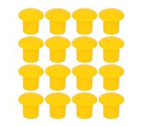 60 Pièces Capuchons de Protection en Plastique Jaune | Chantier et Industrie du Bâtiment, Protège les Tiges D’acier, Haute Visibilité, Résistant à L’usure