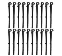 60 Pièces Clips de Fixation, Noir ABS Crochet Droit | Résistants à Corrosion, Montage sans Dommage, pour Protège-gouttière et Entretien de Toiture en Entrepôt