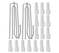 60 Pièces Crochets de Rideaux Quatre Griffes en Acier Inoxydable pour Plis | Fixation Sécurisée, Pointes Lisses Réglables, Adaptés aux Tringles, Rails, Chambres, Bureaux et Tentures Lourdes