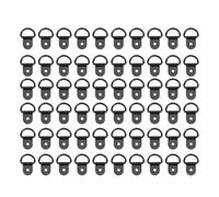 60 Pièces Crochets Noirs pour Cadres Photo, Petits et Robustes | Installation Facile, Fer, pour Tableaux et Peintures à L’huile, Usage Mural, Lot de Deux Pièces