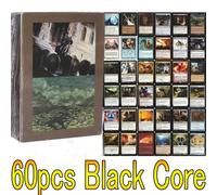 60 pièces de cartes proxy Magic The Gathering avec noyau noir, incluant les terres duales, les terres de recherche et les terres de choc Papetier