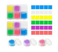 60 Pièces De Mastic En Boîte Six Couleurs Avec 3 Bouteilles De Mastic De Bouteille Ronde, Mastic De Peinture Au Diamant, Accessoires D'art De Bricolage