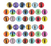 60 Pièces Décoration D’ongles Œil de Chat Kawaii, Verre Rond | Gels Multiples, Usage Voyage et Déplacement, Style Coloré et Effet Étrange, Artistes et Professionnels