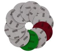 60 Pièces Disques de Ponçage 75mm Grain 600/800/1000/1200/1500/2000/2500/3000/4000/5000, Disques Abrasifs Auto-Agrippants Papier de Verre Sec à l'Eau Disques Abrasifs Ronds pour Métal Bois Miroir