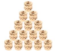 60 Pièces Écrous Moletés en Laiton à Double Hélice | Résistants au Couple la Corrosion, Pose Facile, pour Panneaux, Mobilier et Assemblage