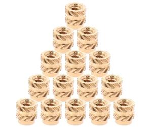 60 Pièces Écrous Moletés en Laiton à Double Hélice | Résistants au Couple la Corrosion, Pose Facile, pour Panneaux, Mobilier et Assemblage