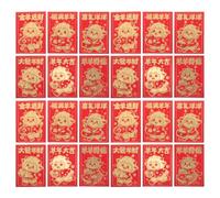 60 Pièces Enveloppe Hongbao Zodiaque Chèvre 2027, Lot de Six | Papier Nacré Épais, Fermeture Sûre, Écriture Fluide, pour Dons en Espèces et Cartes