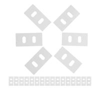 60 Pièces Kit de Réparation Blanc pour Lamelles de Stores Verticaux PET | Pose Facile et Discrète, Solution Multipurpose pour Entretien Résidentiel, Gestionnaires D’immeubles et Lamelles Vénitiennes