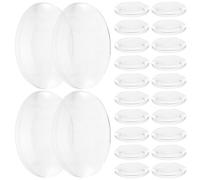 60 Pièces Lentille Optique Transparente Biconvexe Double 1 Pouce | Outil Pédagogique de Physique, pour Expériences DIY et Travaux Créatifs, Facile à Nettoyer