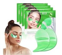 60 pièces masque pour les yeux à l'aloe vera, Masque Yeux Collagène, Patch Yeux Anti Cernes en Gel, Hydratant et Apaisant, Réduit les rides et ridules,Skincare pour Contour des Yeux (Vert)