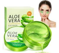 60 Pièces Masque Yeux Aloe Vera, Aloe Vera Patchs Yeux, Masque Hydratant pour les yeux, Anti-Cernes et Anti-Rides, Contre Rides et Ridules, Soulage les Poches, Anti Âge