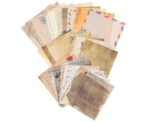 60 Pièces Matériel de Scrapbooking Rétro, Papier Découpable pour | Surface Lisse, Pliable et Facile à Écrire, pour Message Papier et Correspondance, Format Décoratif Style Aléatoire