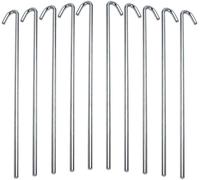 60 Pieces Metal Tent Pegs,22 Cm Galvanised Tent Pegs,Heavy Duty Steel Pegs,Border Fence Hook For Camping,Travel,Hiking,Gardening,Tent,Tarpaulin,Awnings
