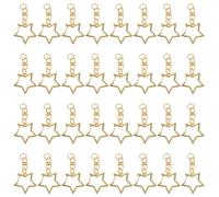 60 Pièces Mousquetons Étoile en Alliage de Zinc | Clip Rotatif, Ouverture Facile, Usage pour Pendentifs et Lanières, Format Portable, Finition Métal