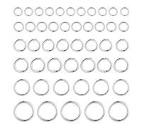 60 pièces Multipack Anneaux de flexion Ouvert en argent sterling Anneaux de connexion pour la fabrication de bijoux Collier Accessoires de bijoux Saut anneau 4 5 6 7 8 10mm