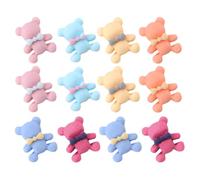 60 Pièces Ornement de Manucure Ours 3d en Résine | Accessoires Nail Art Ongles, Breloques Dessin Animé, Pose Facile, Surface Lisse, pour Salon Manucure Couleur Aléatoire